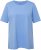 Ulla Popken Essential Round Neck Stretch Tee Cloud Blue - Pólók - 