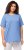 Ulla Popken Essential Round Neck Stretch Tee Cloud Blue - Pólók - 
