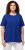 Ulla Popken Essential Round Neck Stretch Tee Cobalt Blue - Pólók - 