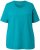 Ulla Popken Essential Round Neck Stretch Tee Teal - Pólók - 