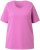Ulla Popken Essential Round Neck Stretch Tee Cool Pink - Pólók - 