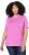 Ulla Popken Essential Round Neck Stretch Tee Cool Pink - Pólók - 