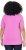 Ulla Popken Essential Round Neck Stretch Tee Cool Pink - Pólók - 