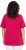 Ulla Popken Essential V-Neck Stretch Tee Dark Raspberry - Pólók - 