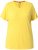 Ulla Popken Functional Antibacterial Finish V-Neck Short Sleeve Knit Top Sun Yellow - Pólók - 