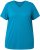 Ulla Popken Functional Antibacterial Finish V-Neck Short Sleeve Knit Top Opal Green - Pólók - 