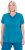 Ulla Popken Functional Antibacterial Finish V-Neck Short Sleeve Knit Top Opal Green - Pólók - 