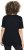 Ulla Popken Scoop Neck Short Sleeve Tee Black - Pólók - 