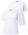 Ulla Popken Scoop Neck Short Sleeve Tee White - Pólók - 