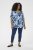 Kaffe Curve Aliana Tunic Blue Flower Animal - Tunikák - 