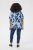 Kaffe Curve Aliana Tunic Blue Flower Animal - Tunikák - 