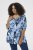 Kaffe Curve Aliana Tunic Blue Flower Animal - Tunikák - 