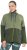 Ulla Popken Two-Tone ZIp Front Pocket Sweatshirt Olive Green - Bluzy & bluzy z kapturem - 