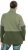 Ulla Popken Two-Tone ZIp Front Pocket Sweatshirt Olive Green - Bluzy & bluzy z kapturem - 