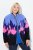 Ulla Popken Alpine Landscape Fleece Jacket Cloud Blue - Bluzy & bluzy z kapturem - Kényelmes pulóverek és kapucnisok