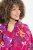 Ulla Popken Ribbon Print Turtleneck Sweatshirt Cherry Red - Bluzy & bluzy z kapturem - Kényelmes pulóverek és kapucnisok