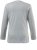 Ulla Popken Basic Round Neck Long Sleeve Slim Fit Cotton Tee Light Grey Melange - Pólók - 