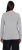 Ulla Popken Basic Round Neck Long Sleeve Slim Fit Cotton Tee Light Grey Melange - Pólók - 