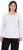 Ulla Popken Basic Round Neck Long Sleeve Slim Fit Cotton Tee Snow White - Szoknyák - 
