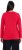 Ulla Popken Basic Round Neck Long Sleeve Slim Fit Cotton Tee Red - Pólók - 