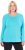 Ulla Popken Basic Round Neck Long Sleeve Slim Fit Cotton Tee Deep Aqua - Pólók - 