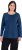 Ulla Popken Basic Round Neck Long Sleeve Slim Fit Cotton Tee Dark Blue - Pólók - 