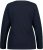 Ulla Popken Basic Round Neck Long Sleeve Slim Fit Cotton Tee Navy Blue - Pólók - 