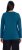 Ulla Popken Basic Round Neck Long Sleeve Slim Fit Cotton Tee Cerulean - Pólók - 
