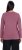Ulla Popken Basic Round Neck Long Sleeve Slim Fit Cotton Tee Dark Rose - Pólók - 