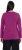 Ulla Popken Basic Round Neck Long Sleeve Slim Fit Cotton Tee Berry - Pólók - 
