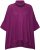 Ulla Popken Sparkling Draped Collared Tee Mulberry - Mintás pólók nőknek - 