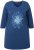 Ulla Popken Dandelion Short Sleeve Graphic Tee Ink Blue - Mintás pólók nőknek - 