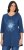 Ulla Popken Dandelion Short Sleeve Graphic Tee Ink Blue - Mintás pólók nőknek - 