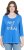 Ulla Popken Make It Amazing 3/4 Sleeve Graphic Tee Pacific Blue - Mintás pólók nőknek - 