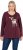 Ulla Popken Fawn Long Sleeve Graphic Tee Plum - Mintás pólók nőknek - 