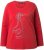 Ulla Popken Holiday Long Sleeve Graphic Tee Salsa Red - Mintás pólók nőknek - 
