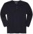 Adamo Sven Regular fit Serafino Long sleeve T-shirt Navy - Pólók - Nagyméretű pólók - 2XL-14XL