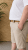 Kam Jeans 3402 Belted Dobby Weave Stretch Chino Shorts Beige - Rövidnadrág - Nagyméretű Rövidnadrág W40-W60