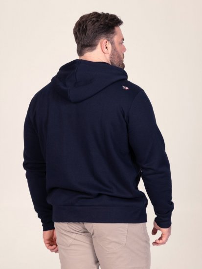 D555 Hector Adventurer Printed Zip Through Hoody Tengerészkék - Pulóverek & kapucnis pulóverek - Pulóverek & Kapucnis pulóver 2XL-12XL