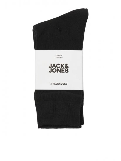 Jack & Jones Rafael Zoknik Fekete 3-pack - Alsónemű & strandruhák - Nagyméretű Alsónemű 2XL-8XL