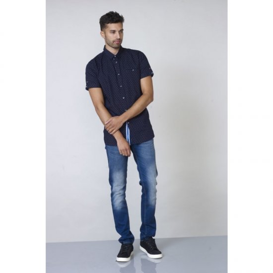 D555 Kurt Printed Short Sleeve Shirt - Ingek - Ingek 2XL-10XL