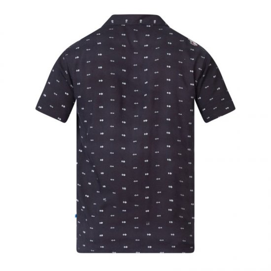 D555 Luciano Bowling Shirt Black - Ingek - Ingek 2XL-10XL