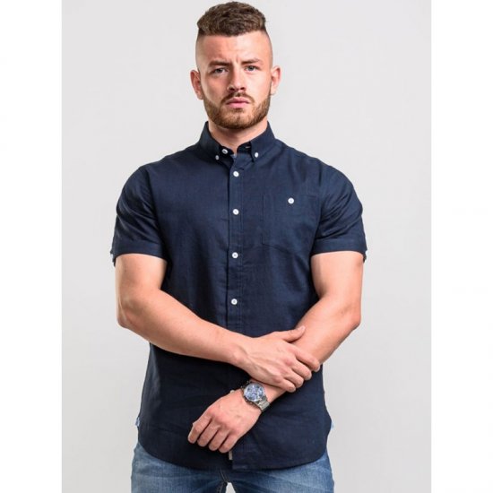 D555 Brixton Shirt Navy - Ingek - Ingek 2XL-10XL