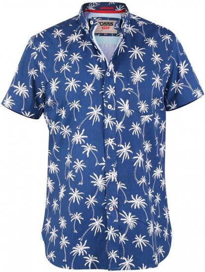 D555 BURLEY Palm Tree Print Shirt - Ingek - Ingek 2XL-10XL