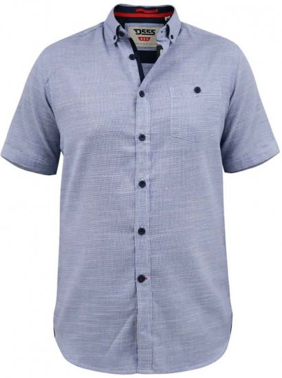 D555 Hadley S/S Micro Dog Tooth Check Shirt - Ingek - Ingek 2XL-10XL