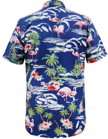 D555 Durham Flamingo Hawaiian Ao Print Shirt - Ingek - Ingek 2XL-10XL