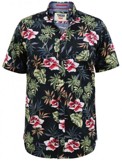 D555 Wilton Hawaiian Ao Print Short Sleeve Shirt - Ingek - Ingek 2XL-10XL