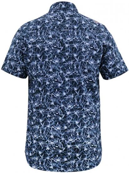 D555 Padbury Floral Ao Printed S/S Shirt Navy - Ingek - Ingek 2XL-10XL