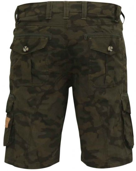 D555 Woobridge Camo Cotton Cargo Shorts - Rövidnadrág - Nagyméretű Rövidnadrág W40-W60