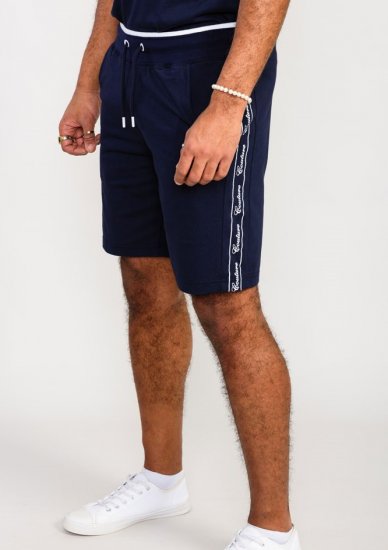 D555 Brantham Couture Elasticated Waistband Shorts Navy - Melegítőnadrág & rövidnadrág - Melegítőnadrág & Melegítő Rövidnadrág 2XL-12XL